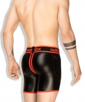 Outtox SH141-10 Zippered-Rear Cycling Shorts Red