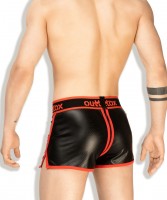 Outtox SH140-10 Full-Zipper Jogging Shorts Red