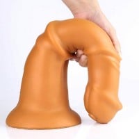 Wolf Horse Cock Black Silicone Anal Dildo S