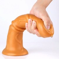 Wolf Horse Cock Black Silicone Anal Dildo S