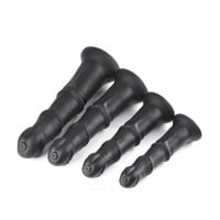 Wolf Horse Cock Black Silicone Anal Dildo XL