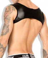Postroj Outtox HR142-90 Harness Top with Cockring černý