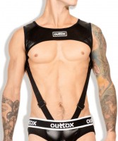 Postroj Outtox HR142-90 Harness Top with Cockring černý