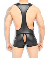 Singlet Outtox WS142-90 Zippered-Rear Wrestling Singlet černý