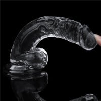 Gélové dildo Lovetoy Flawless Clear 7.5″