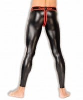 Outtox LG142-10 Zippered-Rear Leggings Red