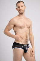 Slipy Maskulo BR074-80 Printed Mesh Briefs bílé