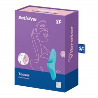 Prstový vibrátor Satisfyer Teaser modrý