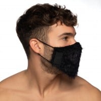 Addicted AC131 Feather Face Mask Black