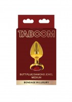 Taboom Butt Plug with Diamond Jewel Medium