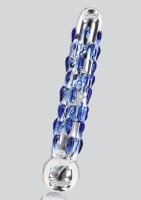 Skleněné dildo ToyJoy Glass Worxx Diamond Dazzler