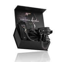 EasyToys Fetish Collar, Ankle and Wrist Cuffs Set