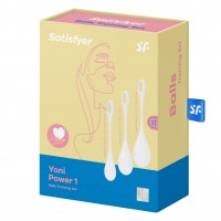 Venušiny kuličky Satisfyer Yoni Power 1 bílé