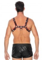 Ouch! Chest Bulldog Harness Red