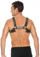 Ouch! Buckle Bulldog Harness Black