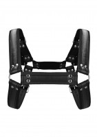 Ouch! Buckle Bulldog Harness Black