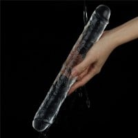 Lovetoy Flawless Clear Double Dildo 12″