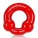 Oxballs Ultraballs Cock Rings Silver Steel and Red