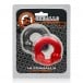 Oxballs Ultraballs Cock Rings Silver Steel and Red