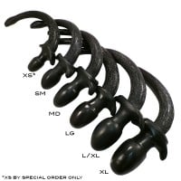 SquarePegToys Happy Puppy Tail Plug Black S