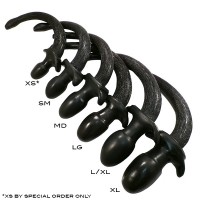 SquarePegToys Happy Puppy Tail Plug Black M