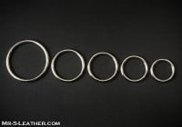 Mr. S Leather Metal O Cock Ring 76 mm