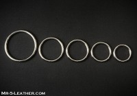 Mr. S Leather Metal O Cock Ring 57 mm