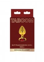 Taboom Butt Plug with Diamond Jewel Small