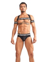 Mister B Urban Club Harness X-Back Striped Grey