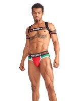 Mister B Urban Club Harness X-Back Striped Red