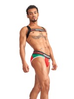 Mister B Urban Club Harness X-Back Striped Red