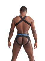 Mister B Urban Club Harness X-Back Striped Blue