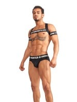 Mister B Urban Club Biceps Bands Striped Grey