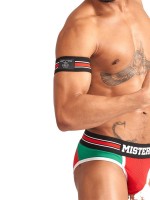 Mister B Urban Club Biceps Bands Striped Red
