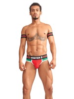 Mister B Urban Club Biceps Bands Striped Red