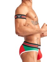 Mister B Urban Club Biceps Bands Striped Red