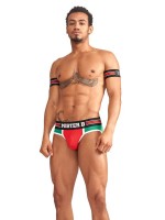 Mister B Urban Club Biceps Bands Striped Red