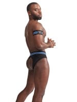 Mister B Urban Club Biceps Bands Striped Blue