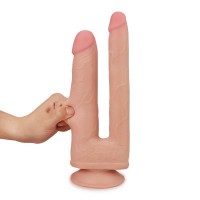 Dvojité dildo Lovetoy Skinlike Soft Cock