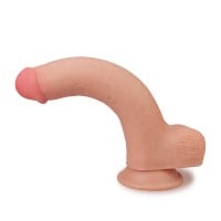 Realistické dildo so semenníkmi Lovetoy Skinlike Soft Cock 8″