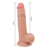 Realistické dildo s varlaty Lovetoy Skinlike Soft Cock 8″