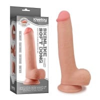 Realistické dildo s varlaty Lovetoy Skinlike Soft Cock 8″