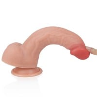 Lovetoy Dual Layered Platinum Silicone Cock 8″