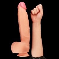 Lovetoy Dual Layered Platinum Silicone Cock 12″