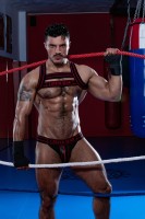 Jocksy Locker Gear LK0220 Massive Rude Jockstrap červené