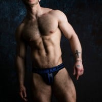 Locker Gear LK0220 Massive Rude Jockstrap Blue