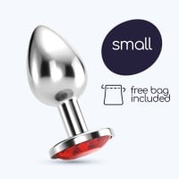 Crushious Bijou Anal Jewel Plug Small Red