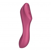 Satisfyer Curvy Trinity 3 Air Pulse Vibrator Red