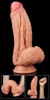 Realistické dildo Lovetoy Dual Layered Platinum Silicone Cock 10″ Flesh