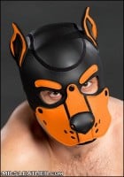 Mr. S Leather Neoprene K9 Hood Orange